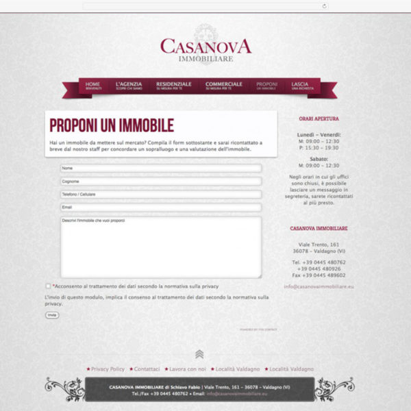 Web proponi Casonova Immobiliare