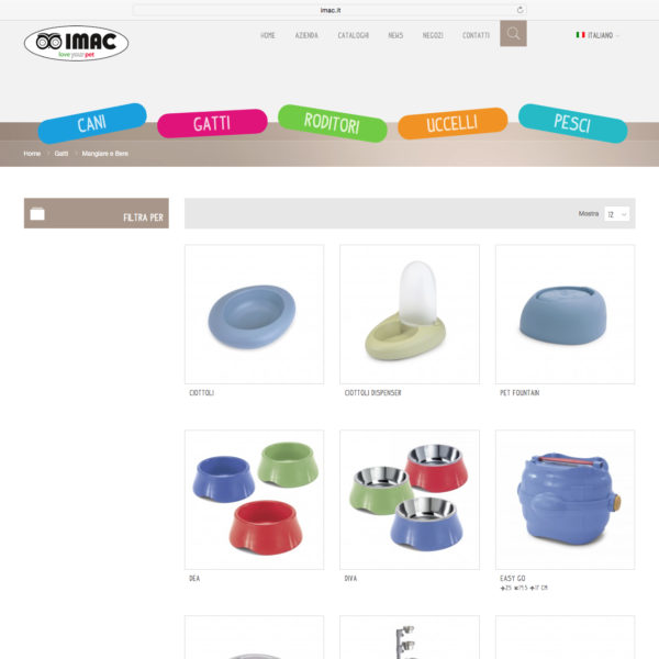 Web Prodotti IMAC gatti