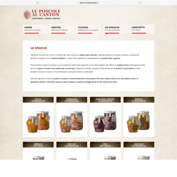 Web Lo spaccio Le Poscole