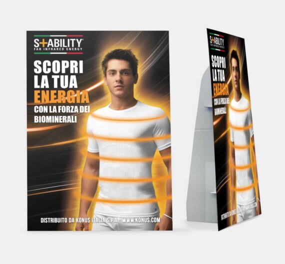 Packaging cartello vetrina